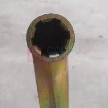鹿色 钢制摇把手柄 LS4111 方孔19×19 (铜色)