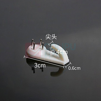 安赛瑞 隐形钉挂钩 5D00108 塑料和钢钉 3x1.6cm (白色)