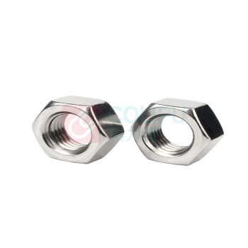 工邦达 六角薄螺母 M10×6×1.25mm 不锈钢_A2-70级 GB/T6172.1厚度5 10个起订
