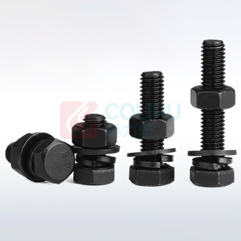 晶事达 成套外六角螺栓全牙 M24×80 8.8级\45# GB/ T5783含1螺母+2平垫+1弹垫