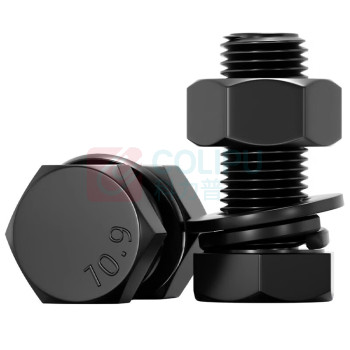 晶事达 外六角螺栓 全牙 M20×90 10.9级 35CrMoA/30CrMo GB-T5783 含1螺母+2平垫+1弹垫