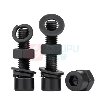 晶事达 成套内六角螺栓 M12×75 GB/T70.1 35CrMoA 含1螺母 2个垫片 1弹垫
