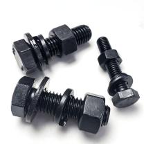 晶事达 成套六角螺栓 全牙 M16×95 8.8级 45#\GB/5782 含2螺母+2平垫+2弹垫