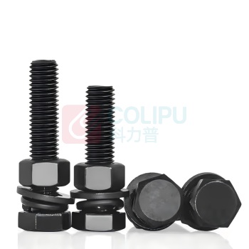 晶事达 成套全牙六角螺栓 M12×70 12.9级\35CrMoA 含2个螺母2个平垫2个弹垫