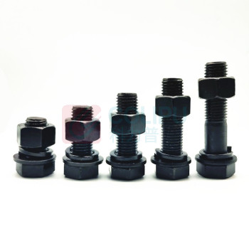 晶事达 成套六角螺栓 全牙 M10×35 10.9级 35CrMo 含1螺母+1平垫 +1弹垫