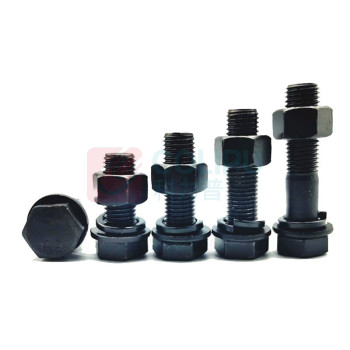 晶事达 成套六角螺栓 全牙 M10×35 10.9级 35CrMo 含1螺母+1平垫 +1弹垫
