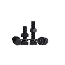 晶事达 成套六角螺栓 M16×70 8.8级\45#\GB/5782 含1个螺母1个平垫1个弹垫