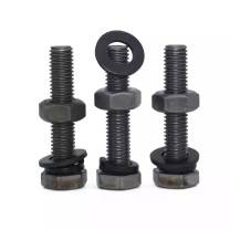 晶事达 成套全牙六角螺栓 M12×120 4.8级\45# 含1螺母1平垫1弹垫