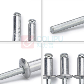 安赛瑞 不锈钢抽芯铆钉 22672 304不锈钢 4*12mm