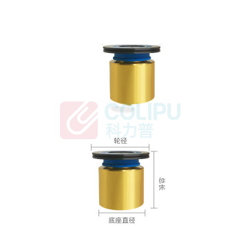 云启格 圆筒 EDCM6140-543 46*40*32mm (金色)