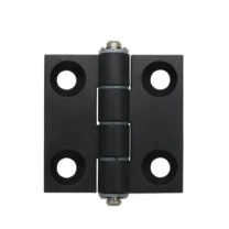 豪思克普 铝合金合页 CL226-2-P1 外径50mm*50mm 孔距30mm*30mm 厚6mm 材质:铝合金 黑色