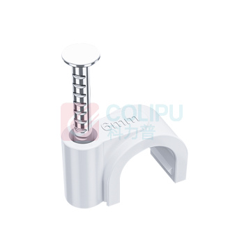 信霆 圆形钢钉线卡 钢钉线卡 固线夹线卡 XTXKY06 圆6mm (白) 100个/包