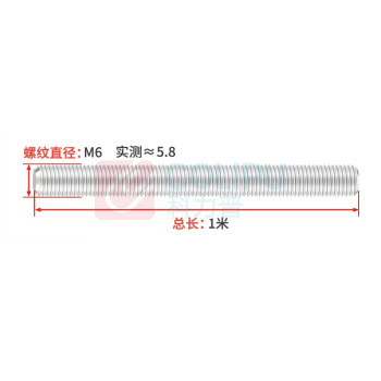 国产 304全牙丝杠 M6*1米