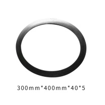 润宏工品 锅炉汽包密封垫 300mm*400mm*40*5 手孔石墨椭圆形金属缠绕垫人孔垫耐高温