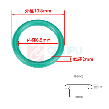 顺尊达 绿色密封圈 10.8*6.8*2mm