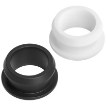 天卓五金 硅胶倒扣双面护线圈保护套 开孔15mm(通孔11.5) 5个/组 (黑色)