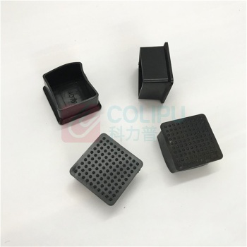 也特 不锈钢管外套脚套 橡胶脚套管塞堵头方管脚架垫套外胶套 40x40mm