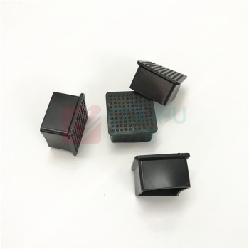 也特 不锈钢管外套脚套 橡胶脚套管塞堵头方管脚架垫套外胶套 40x40mm