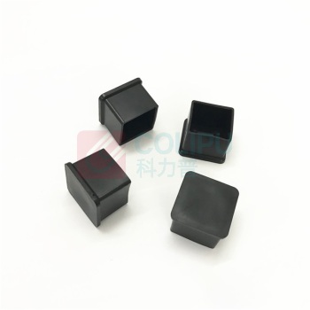 也特 不锈钢管外套脚套 橡胶脚套管塞堵头方管脚架垫套外胶套 30x30mm 