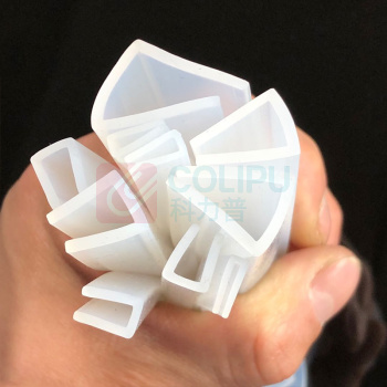 也特 U型硅胶条半透明包边防撞条 卡槽15mm高22mm宽19mm