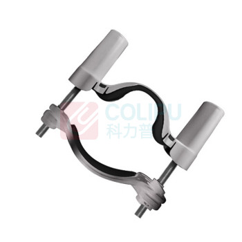 哈比恩格 管形PP材质固定支架 HB-50/300-D2 13.5*10*11cm (银灰)