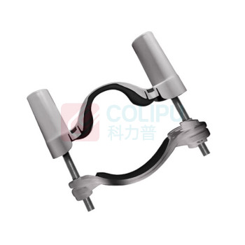 哈比恩格 管形PP材质固定支架 HB-50/300-C2 13.5*10*11cm (银灰)