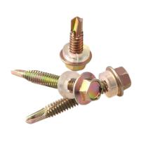 大和 全螺纹外六角燕尾钉 5.5*32mm 560个/盒 (彩锌)