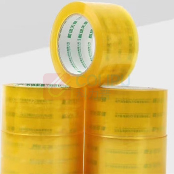 天章办公 胶带 高品质高透明封箱胶 淡黄色超透明宽胶带打包封箱胶带 60mm*200y(182.8米/卷)*50um 5卷