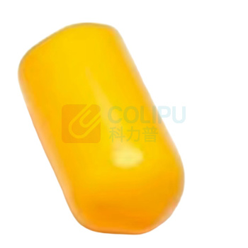 国产定制 黄色挡车杆堵头 圆形 DT76 76*40MM