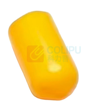 国产定制 黄色挡车杆堵头 圆形 DT76 76*40MM