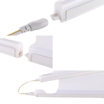 三雄极光 LED灯管 T5一体化支架灯 丽致 12W 3000K C长900mm 暖黄光