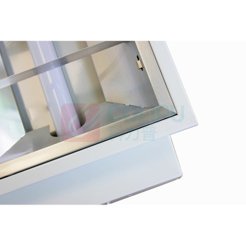 深照紫光 LED格栅灯 GS4160-3x8W 600*600*75mm IP20/IP40 220V 白光 5500K T8LED (白色)