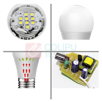 欧普照明 OPPLE LED球泡E27螺口灯泡商用大功率光源 12w-白光6500K