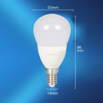 飞利浦 PHILIPS E14灯泡 LEDBulb 6.5W E14 3000K 220V P50_CN 12个/箱