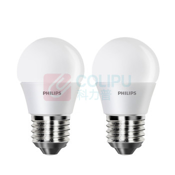 飞利浦 PHILIPS 球型灯泡 E27 12W 白光 单只 2只/箱