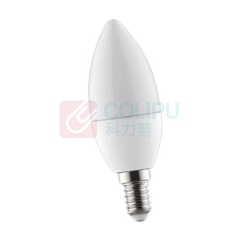佛山照明 LED灯泡尖泡暖黄光照明灯泡 E14小口 5.5W 