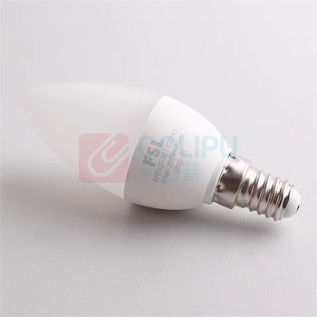 佛山照明 LED灯泡尖泡暖黄光照明灯泡 E14小口 5.5W 