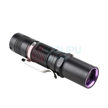 TANK007 手电筒 UV320 紫外光 电压1.5V 功率3W 电池AA*1 材质铝合金