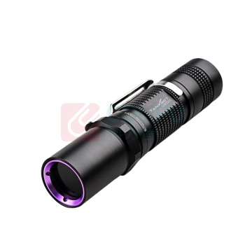 TANK007 手电筒 UV320 紫外光 电压1.5V 功率3W 电池AA*1 材质铝合金
