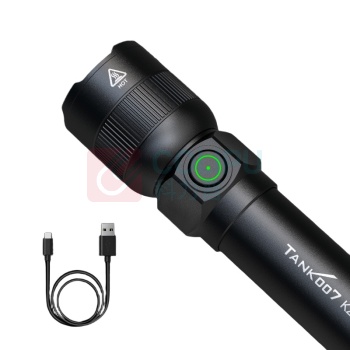 TANK007 手电筒 KZ02 LED 电压3.7V 功率10W 电池18650*1 材质铝合金