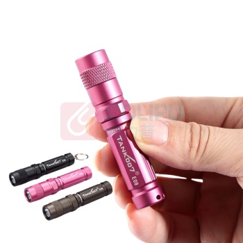 TANK007 手电筒 E09 LED 电压1.5V 功率3W 电池AAA*1 材质铝合金 (粉)