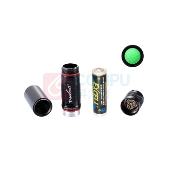 TANK007 手电筒 TK566 D1 紫外光 电压1.5V 功率3W 电池14500*1 材质铝合金