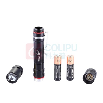 TANK007 手电筒 UV-AA02 紫外光 电压3V 功率5W 电池AA*2 材质铝合金