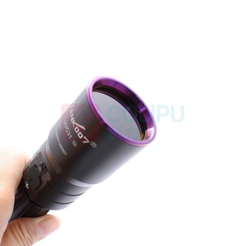 TANK007 手电筒 UVC31 紫外光 电压3.7V 功率5W 电池18650*1 材质铝合金