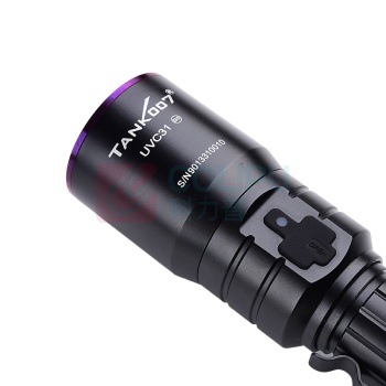 TANK007 手电筒 UVC31-NDT 紫外光 电压3.7V 功率5W 电池18650*1 材质铝合金