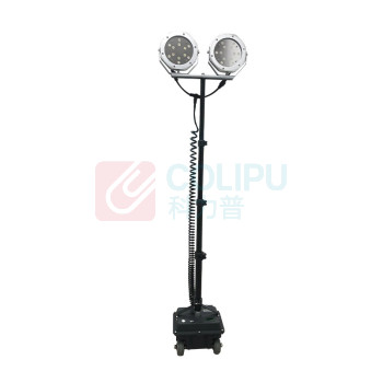 惠乐为 充电式升降工作灯 乐惠LB2606B 2x48W IP65 14.8V 色温:6000-6500K (黑色)