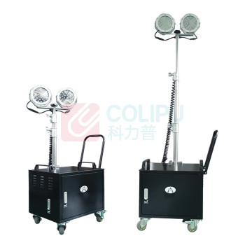 惠乐为 多功能升降工作灯 ML6018E-N 2x60W 220V 6000-6500K 新能源 (黑色)