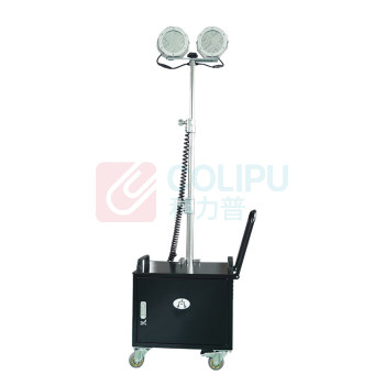 惠乐为 多功能升降工作灯 ML6018E-N 2x60W 220V 6000-6500K 新能源 (黑色)