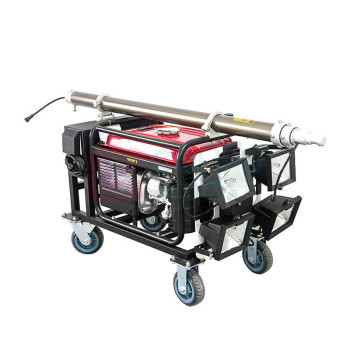 和齐顺 Hikesun 全方位自动升降工作灯 DQ-5KW SW2910A-5KW ≤36V 4*80W 发电机功率5KW IP65 LED (红黑色)