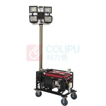 和齐顺 Hikesun 全方位自动升降工作灯 DQ-5KW SW2910A-5KW ≤36V 4*80W 发电机功率5KW IP65 LED (红黑色)